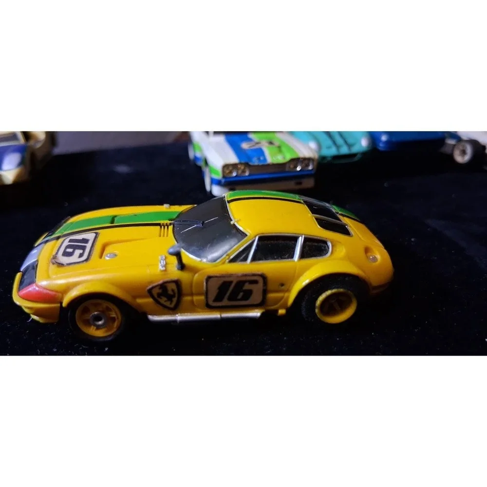 Vintage Aurora AFX G-Plus Ferrari Daytona Coupe #16 HO scale slot car 1976-1981